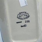 SET Bubble Mug 8 oz with Sandwich Plate . Handcrafted in Poland UNIKAT Blueberry