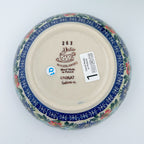 Bottom of Butterfly Flower Bed deep bowl showing Dalia Unikat stamp, alternate view