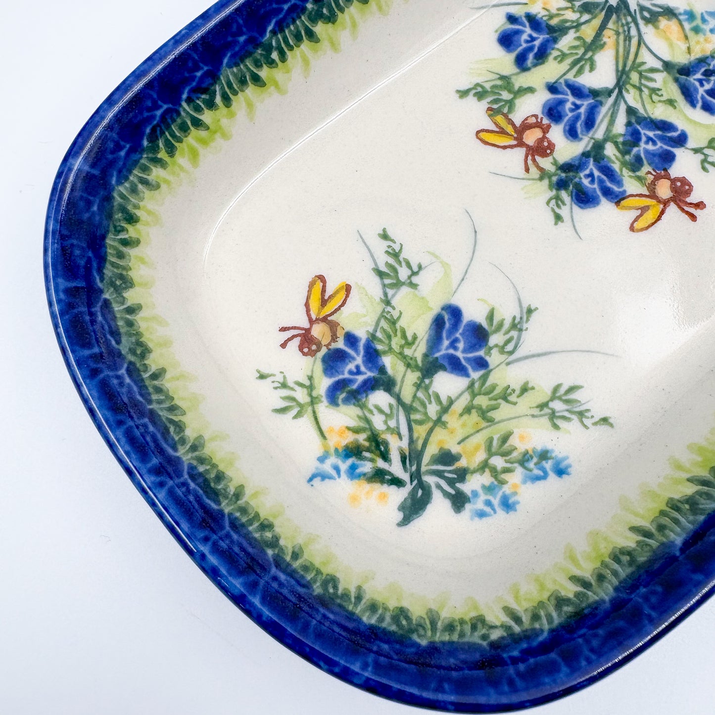 6" Butter Platter: UNIKAT Bluebell Meadow
