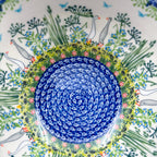 8”  Bowl.  Hand crafted Polish pottery stoneware: UNIKAT Ducks on the Run