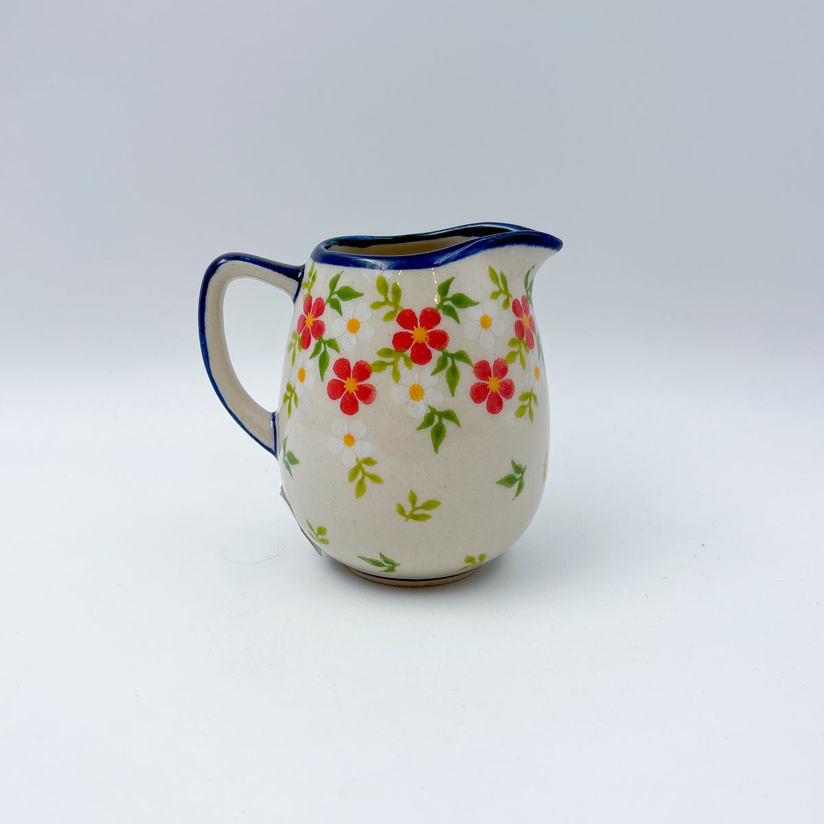 8 oz Atena Pitcher/Creamer.  UNIKAT Coral Blossoms Design