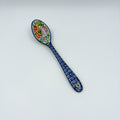 Spoon Lg 8”.  Handmade Polish pottery. UNIKAT Flower Patch