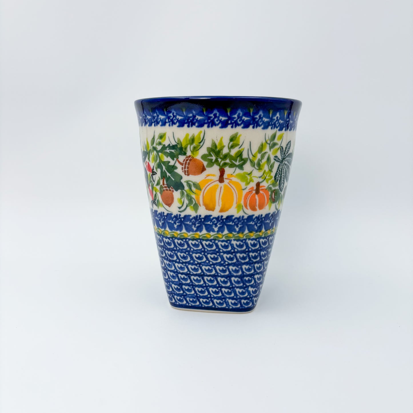 Mug XL 18oz. Handcrafted Polish pottery stoneware:  UNIKAT Harvest Fields