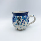 Morning Glory bubble mug on white background, front view