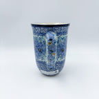 Deep Winter latte mug on white background, straight-on front view
