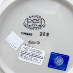 7.5” Plate.  Hand crafted Polish pottery stoneware: UNIKAT Blueberry