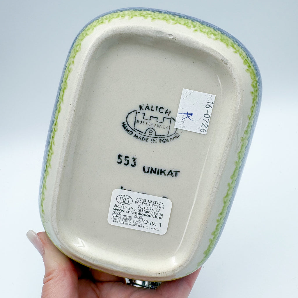 6" Butter Platter: UNIKAT Bluebell Meadow