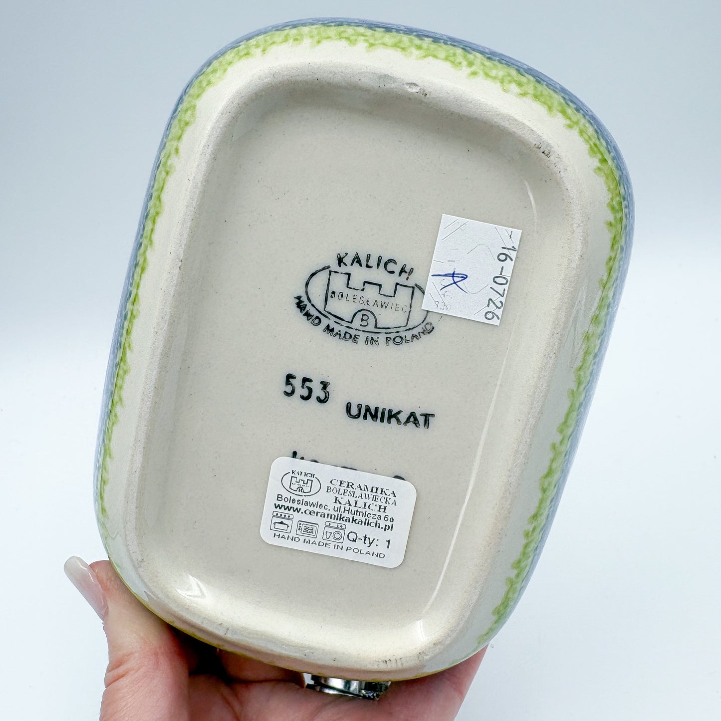 6" Butter Platter: UNIKAT Bluebell Meadow