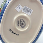 10” Baker Jacek with Lid Handmade in Poland.  UNIKAT Garden Poppy