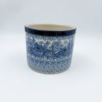 Utensil Jar 5”.  Handmade Polish pottery.  UNIKAT Dreams of Blue