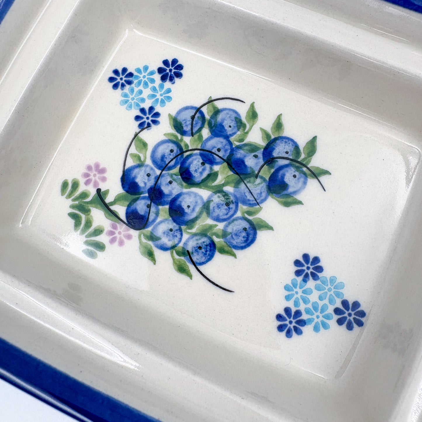 Butter Dish Deep: UNIKAT Blueberry