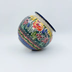 Vase 6”.  Handmade Polish pottery.  UNIKAT Copper Rose Meadow Design