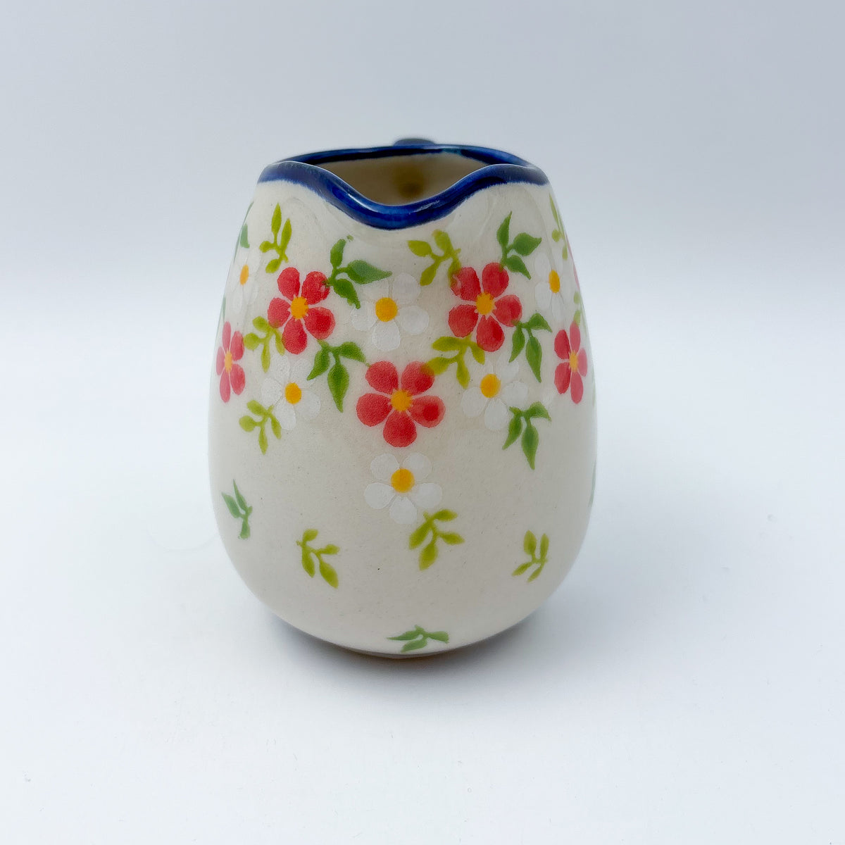 8 oz Atena Pitcher/Creamer.  UNIKAT Coral Blossoms Design