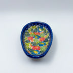 Spoon Rest 5”.  Handmade Polish pottery.  UNIKAT Garden Party