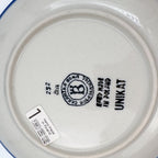 UNIKAT Happiness plate, bottom stamp with Ceramika Bona Boleslawiec Unikat mark