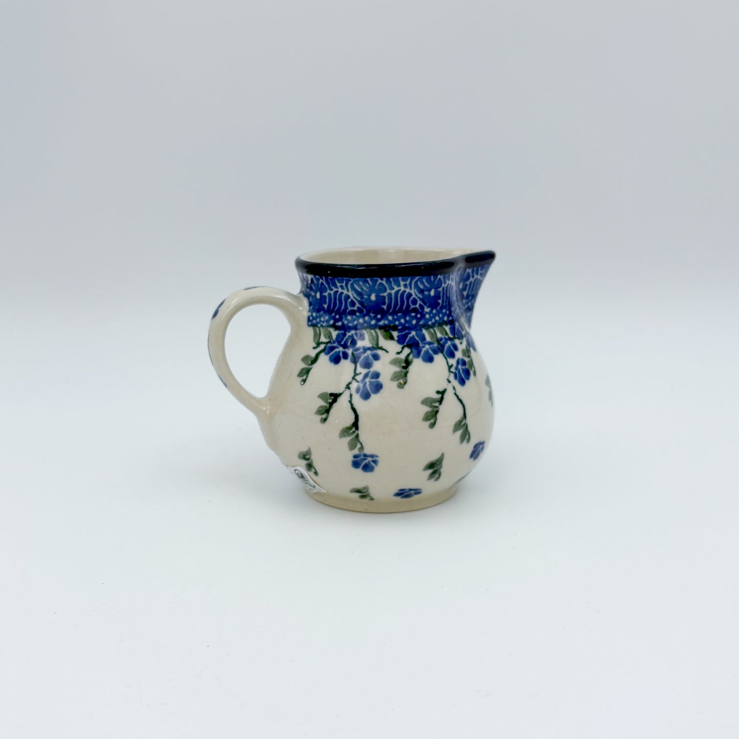 7 oz Creamer.  Baby Blue Bird Design