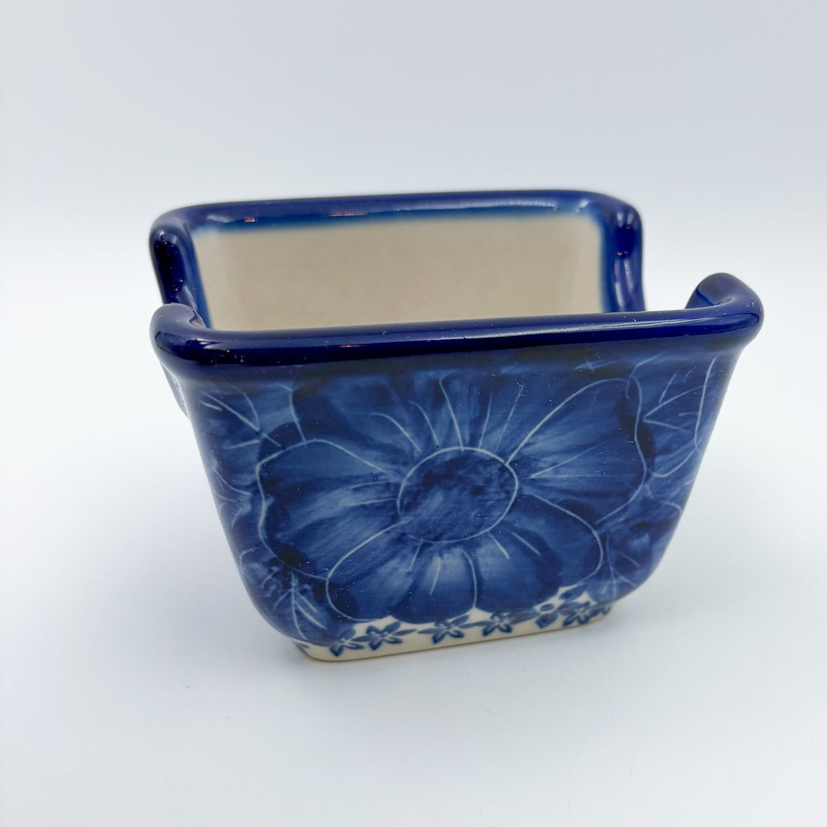 3" Sugar Packet Holder. UNIKAT Divine Cobalt Design