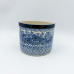 Utensil Jar 5”.  Handmade Polish pottery.  UNIKAT Dreams of Blue