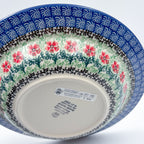 9”  Pasta Bowl.  Hand crafted Polish pottery stoneware: UNIKAT Maraschino Design