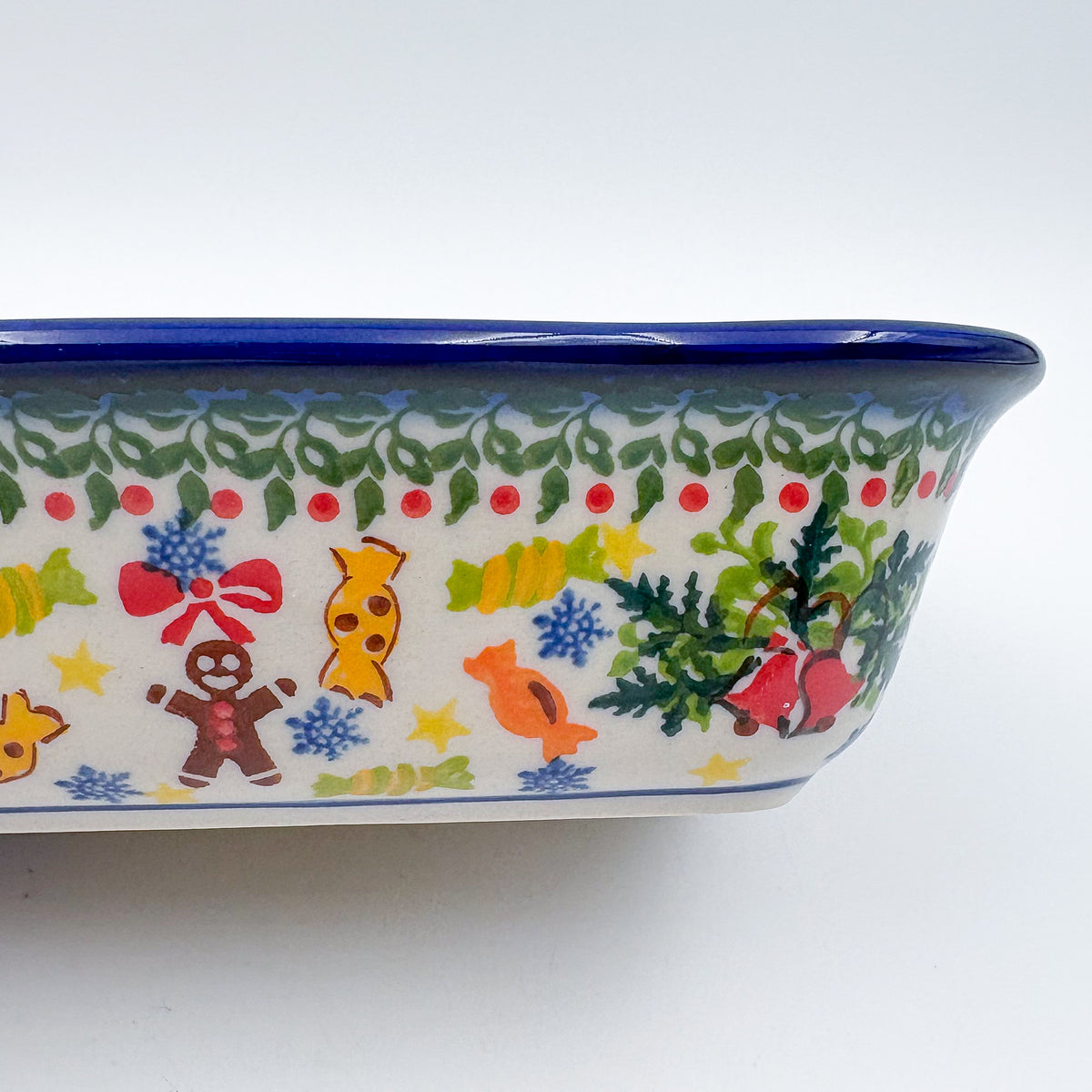 8” Rectangular Fala Baker.  Handmade in Poland.  UNIKAT Candyland