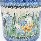 Utensil Jar 6”.  Handmade Polish pottery.  UNIKAT Sweet Nectar