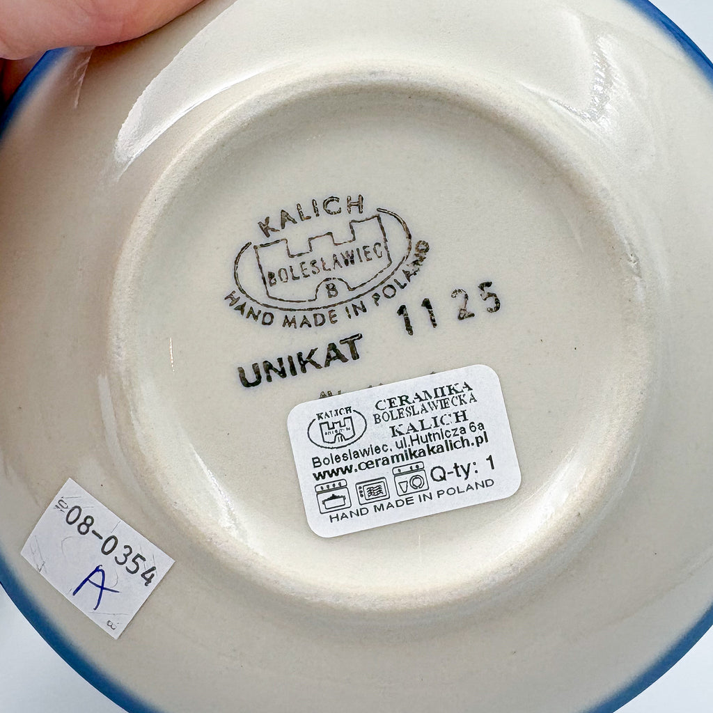 Round Butter/Cheese Covered Dish: UNIKAT Songbird Design