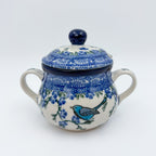 7oz. Sugar Bowl.  Baby Blue Bird Design