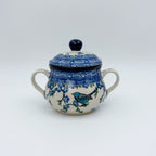 7oz. Sugar Bowl.  Baby Blue Bird Design