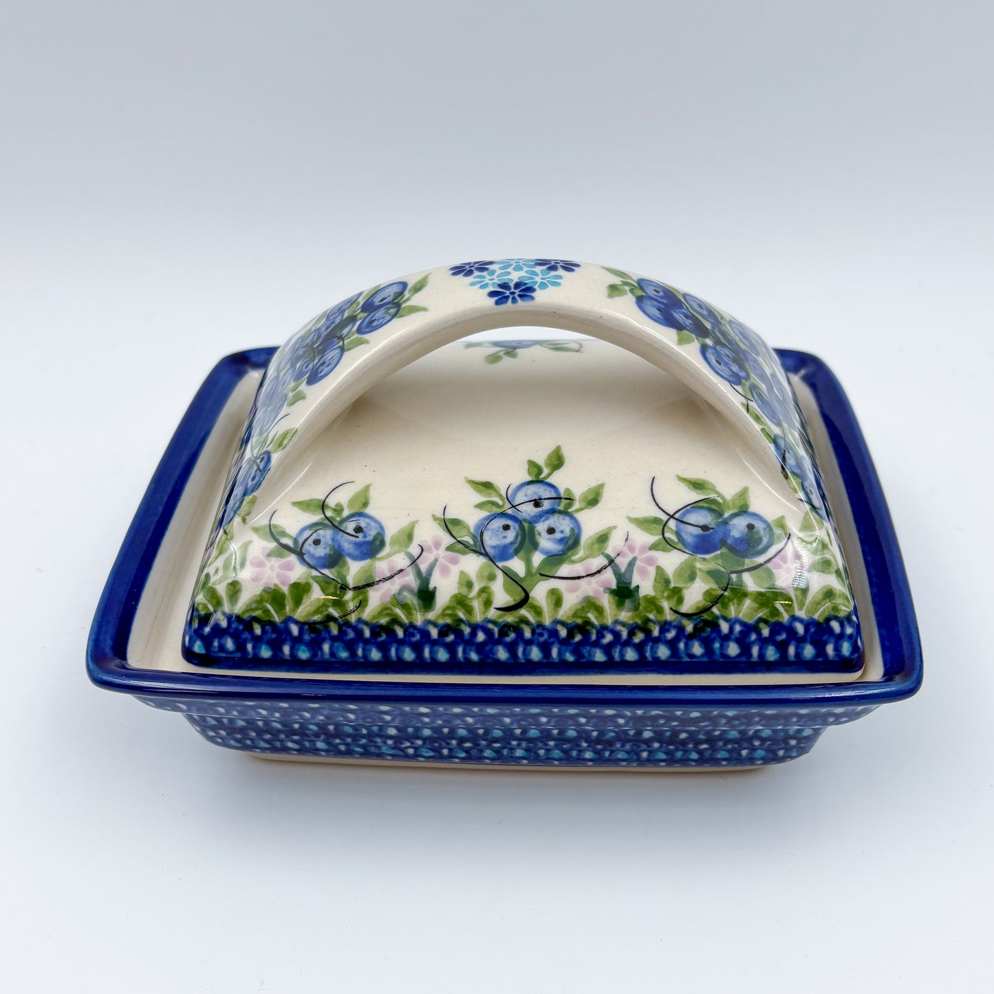Butter Dish Deep: UNIKAT Blueberry