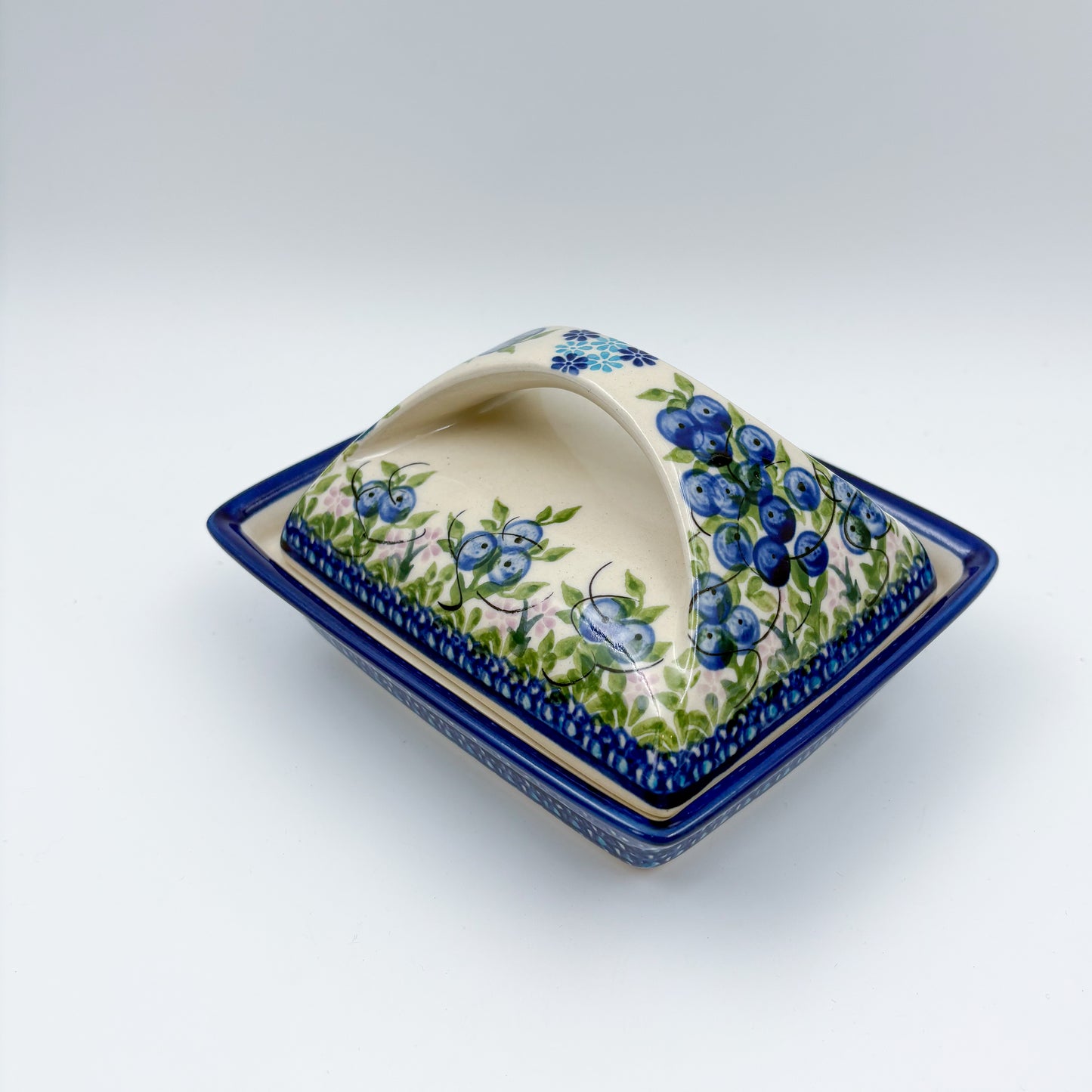 Butter Dish Deep: UNIKAT Blueberry