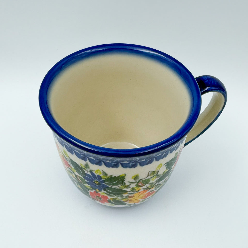 Fall Colors Viking mug, angled top view showing interior