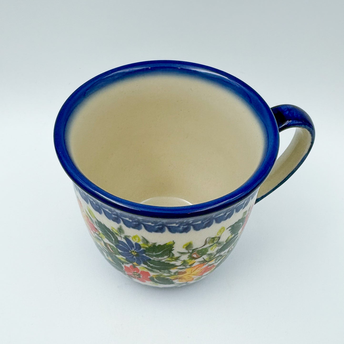 14 oz Viking Mug. Handcrafted Polish pottery stoneware:  UNIKAT Fall Colors