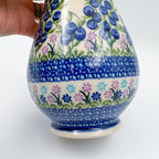 Vase 9”. Handmade Polish pottery.  UNIKAT Blueberry