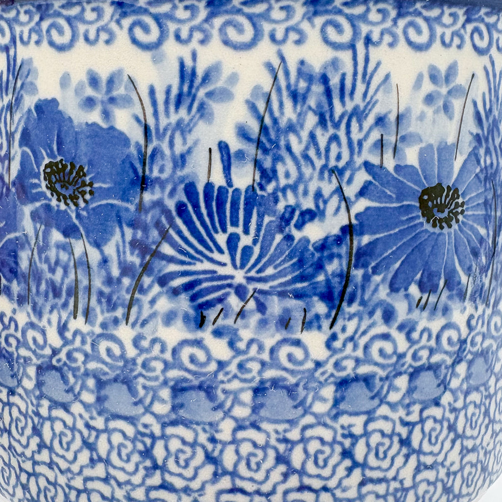 Utensil Jar 5”.  Handmade Polish pottery.  UNIKAT Dreams of Blue