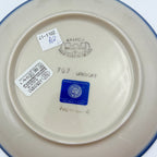 UNIKAT Snowdrop Garden plate, bottom stamp with Kalich Boleslawiec Unikat mark