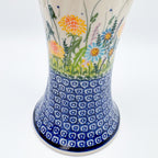 Vase Fala 7”. Handmade Polish pottery.  UNIKAT Songbird Garden