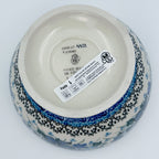 5” Pedestal Bowl.  Hand crafted Polish pottery stoneware: UNIKAT Rhapsody in Blue Design
