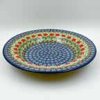 9”  Pasta Bowl.  Hand crafted Polish pottery stoneware: UNIKAT Maraschino Design