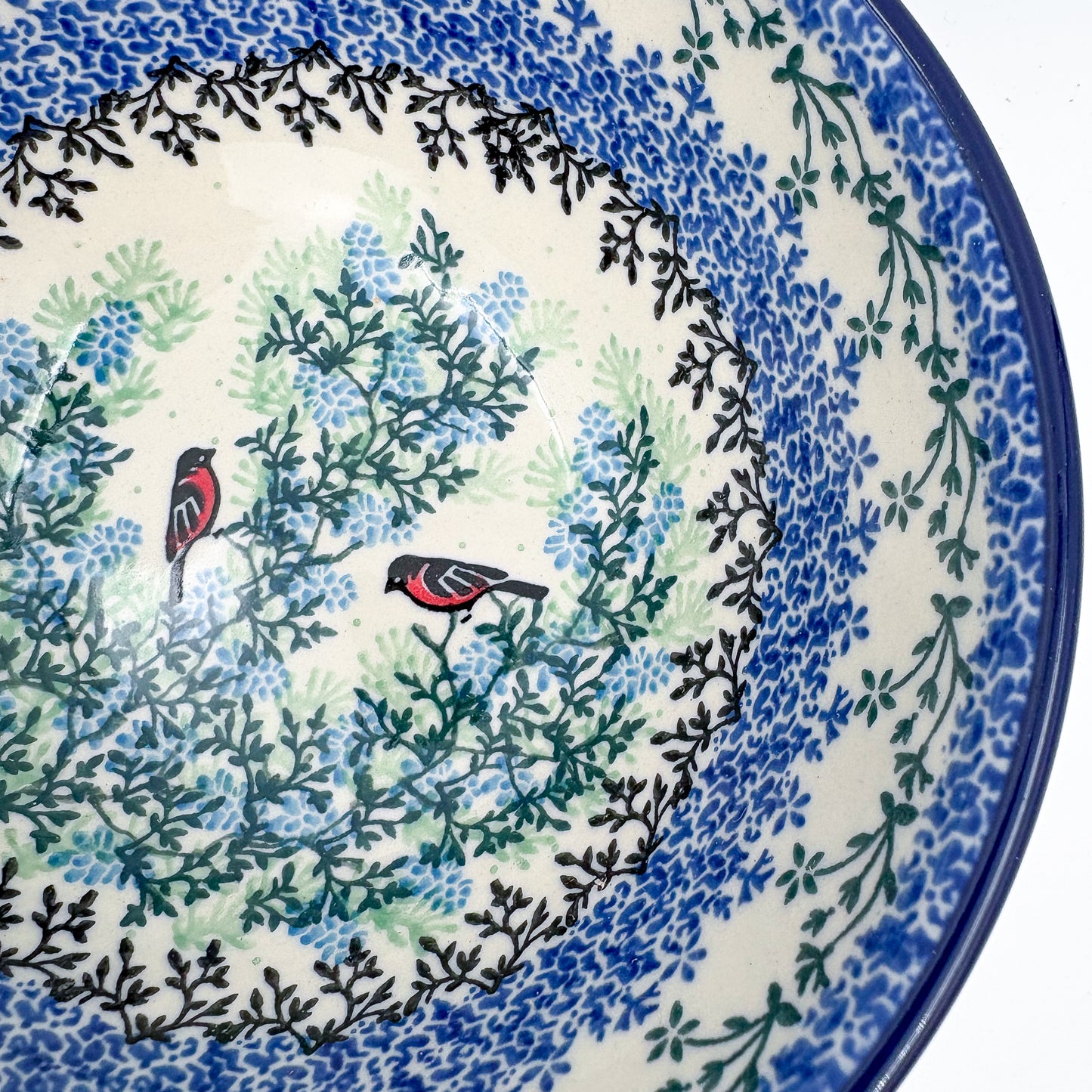 6.57” Stacking Bowl.  Hand crafted Polish pottery stoneware: UNIKAT Gracious Gonolek Design