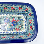 10" Rectangular Baker.  UNIKAT Mariposa Design