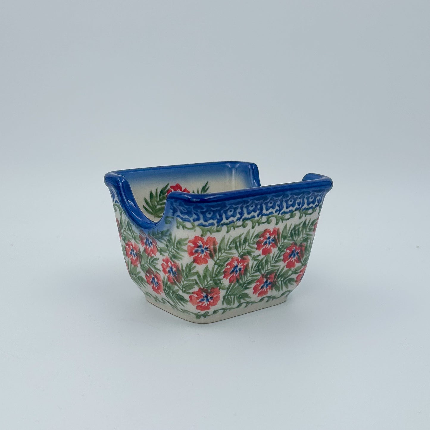 3" Sugar Packet Holder.  Midsummer Bloom Pattern