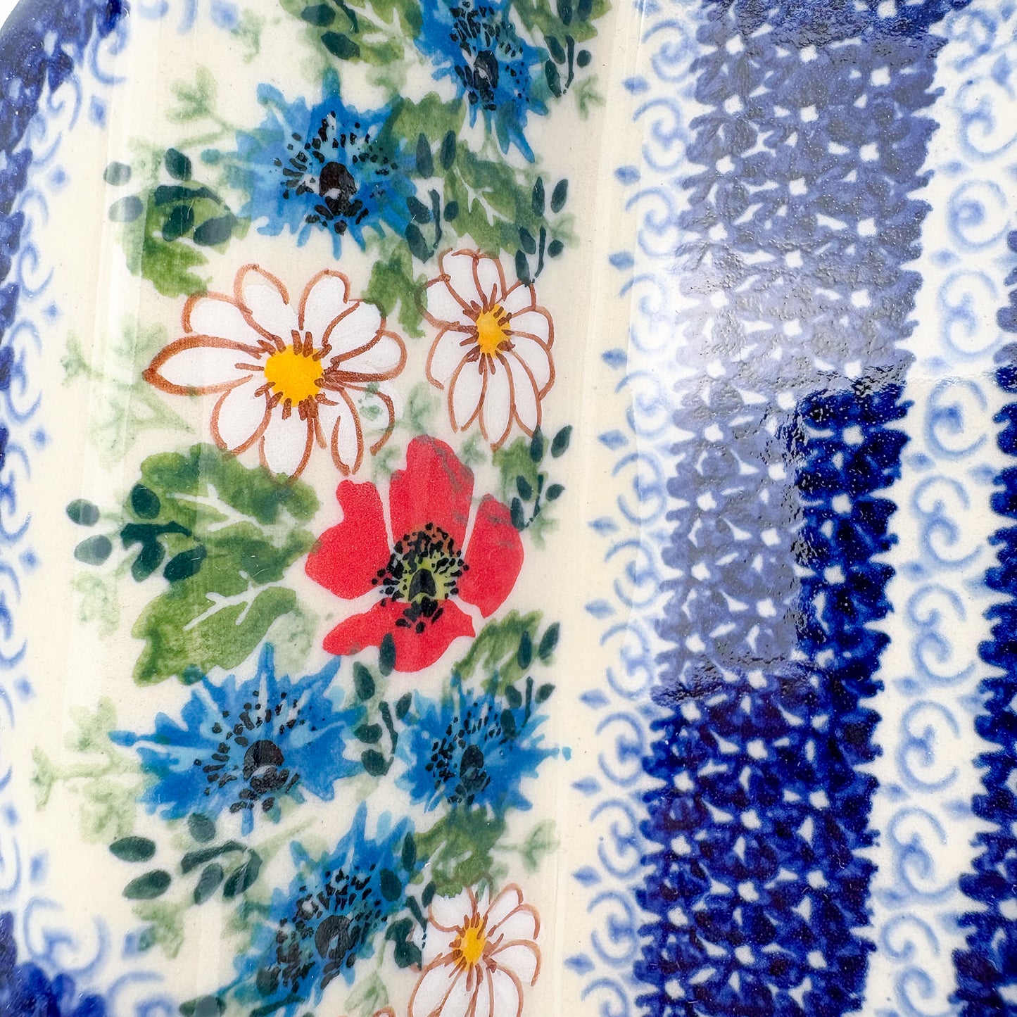 9” Lasagna Baker Handmade in Poland.  UNIKAT Wildflower