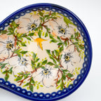 Spoon Stand.  Handmade Polish pottery.  UNIKAT Alpine Poppy