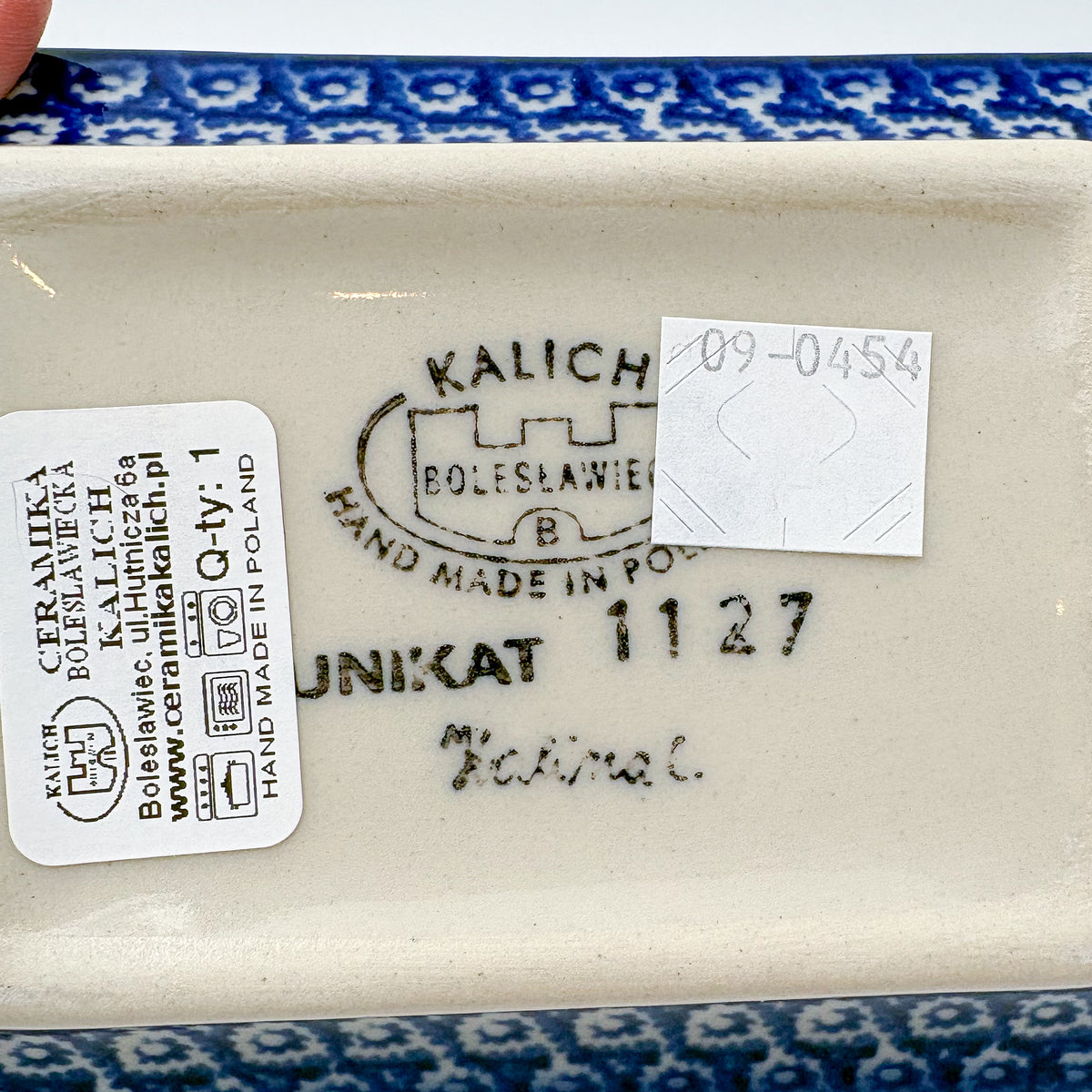 5" Bowl/Petite Soap Dish.  Handmade Polish pottery.  UNIKAT Wild Garden Design