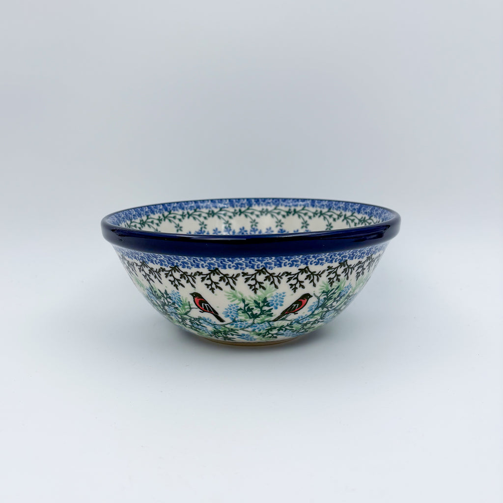 Gracious Gonolek stacking bowl on white background, straight-on front view