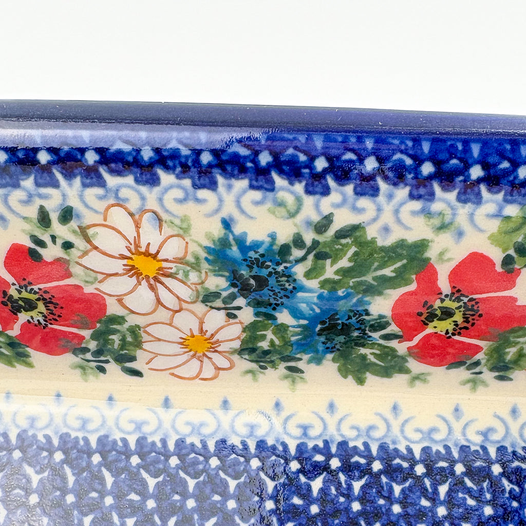 9” Lasagna Baker Handmade in Poland.  UNIKAT Wildflower