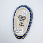 Spoon Rest 5”.  Handmade Polish pottery.  UNIKAT Pink Ruffle