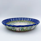 9.6” Pie Baker Handmade in Poland.  UNIKAT Ducks on the Run
