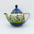 37 oz Teapot Atena Handcrafted Pottery in Poland. UNIKAT Bluebell Meadow Design