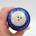 5” Salt and Pepper Shakers.  Handmade Polish pottery.  UNIKAT Red Berry